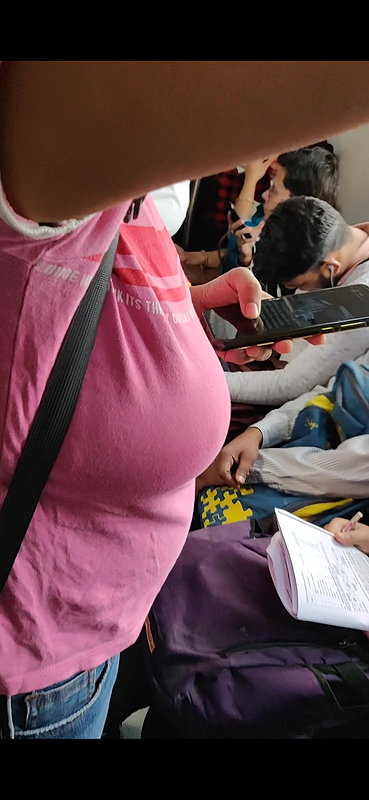 Desi young babe heavy round boobs closeup