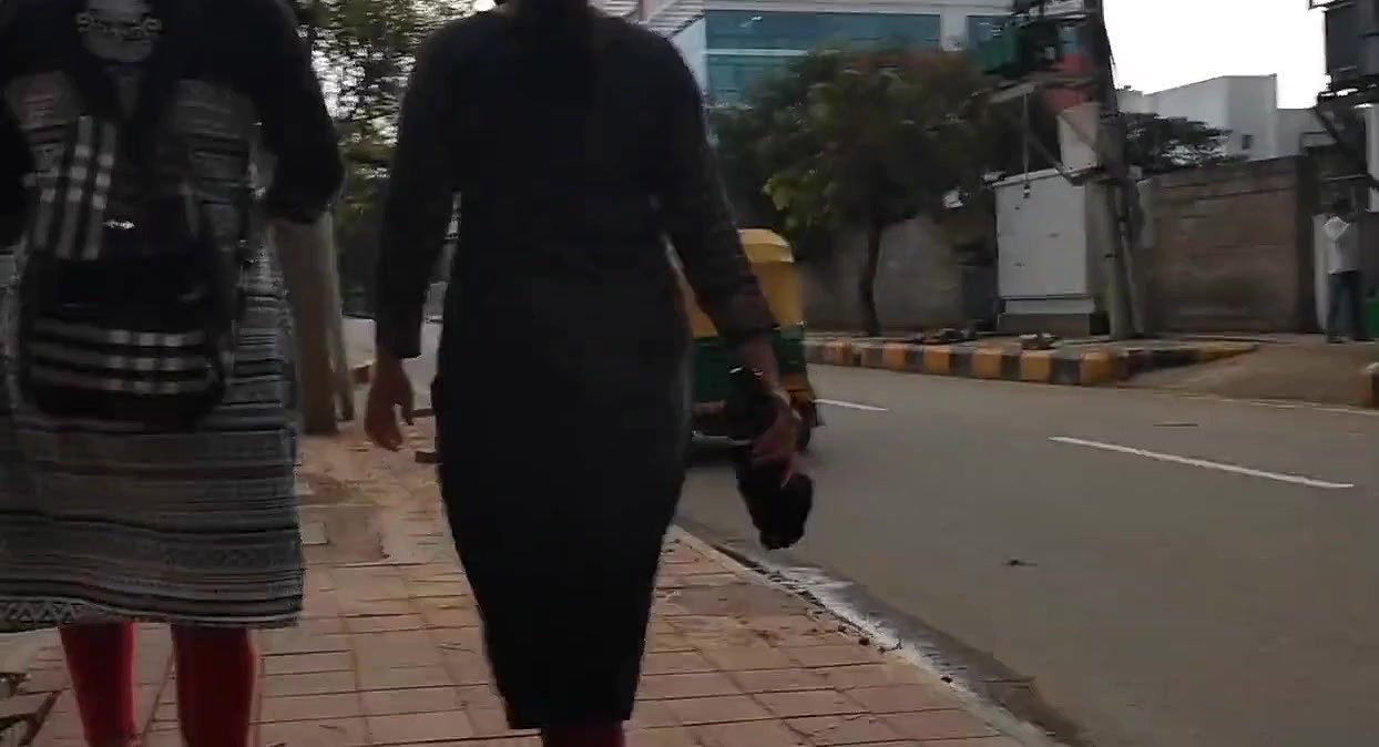 Hot Desi Babe Walking Ass