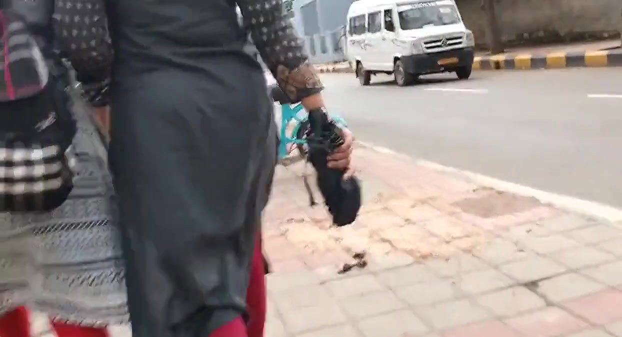 Hot Desi Babe Walking Ass