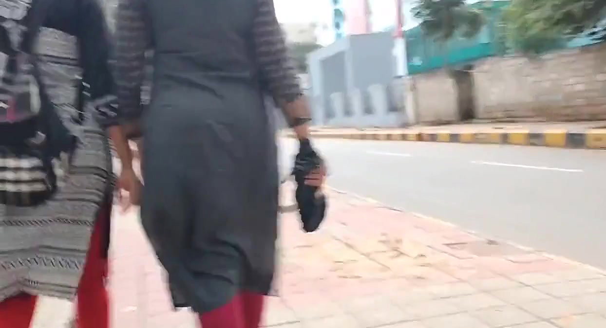 Hot Desi Babe Walking Ass