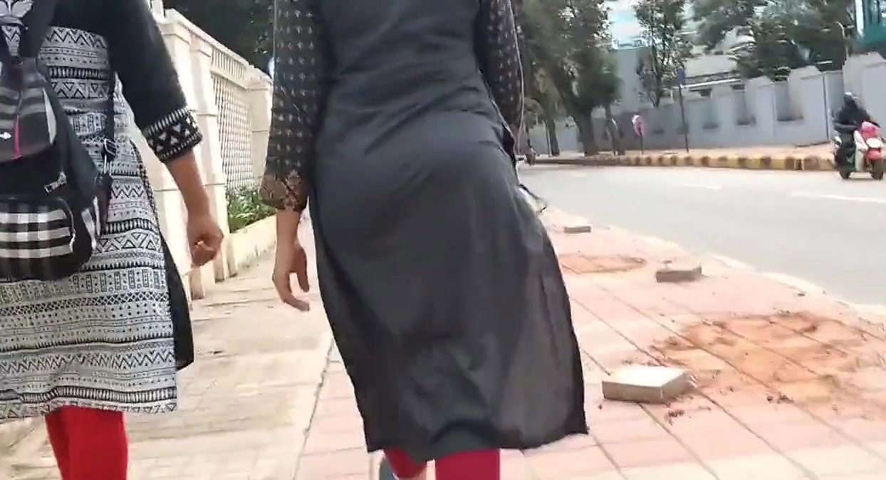Hot Desi Babe Walking Ass