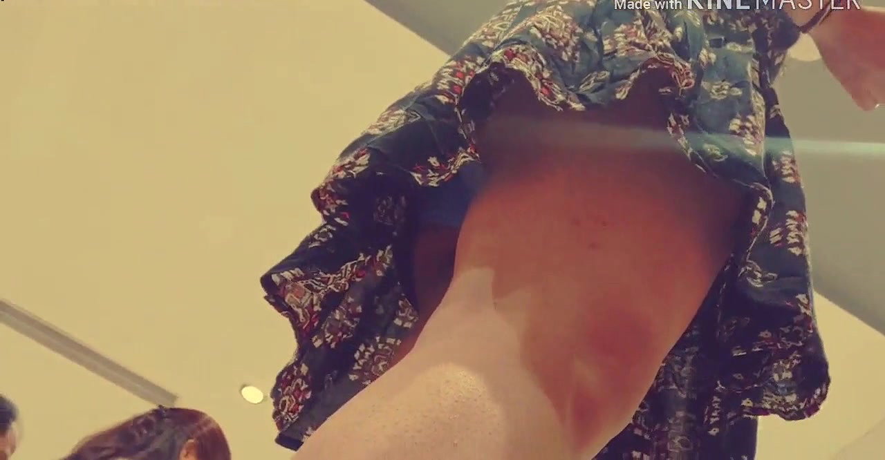 Hot Desi Upskirt Blue Panty