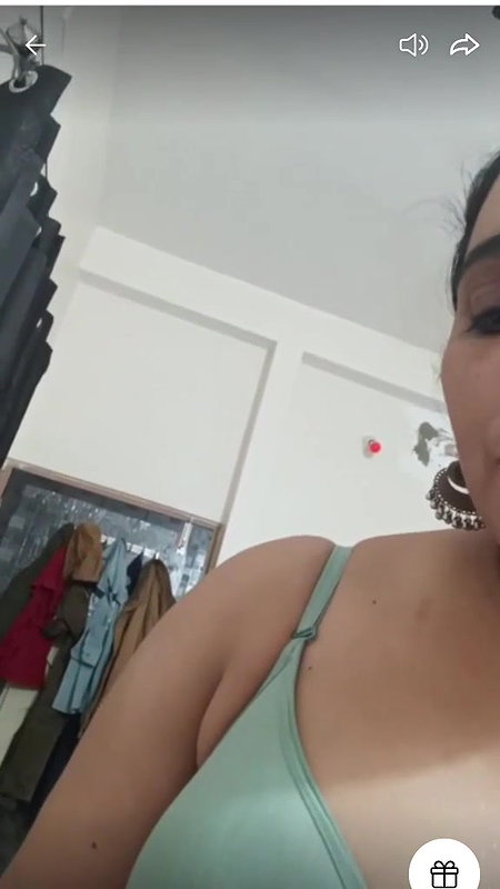 Mature Bhabi in Bra Teasing on Tango Live with Dirty Talk