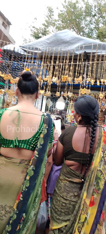 Milky white backless bhabhi,  close up