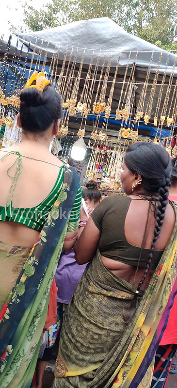 Milky white backless bhabhi,  close up