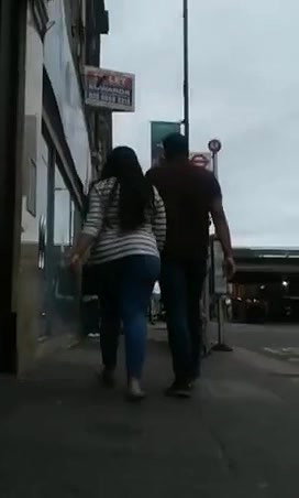 Nri Big Ass girl Walking on street With Bf