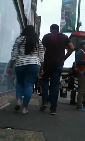 Nri Big Ass girl Walking on street With Bf