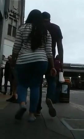 Nri Big Ass girl Walking on street With Bf