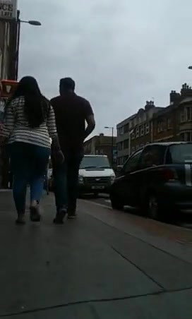 Nri Big Ass girl Walking on street With Bf