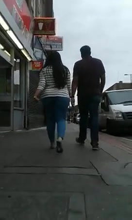 Nri Big Ass girl Walking on street With Bf