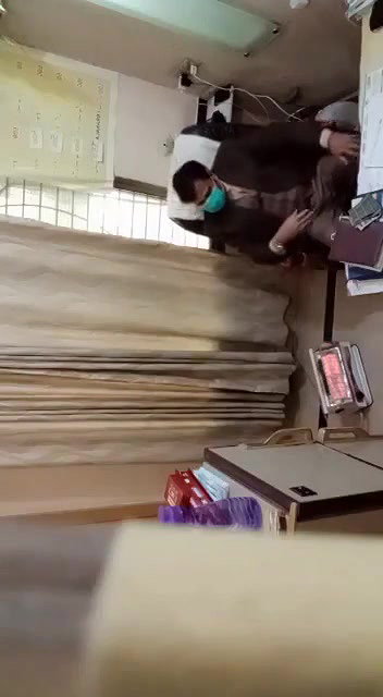 Paki doctor checking boobs by inserting hands inside blouse