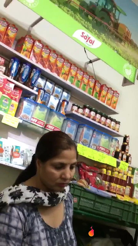 shopkeeper aunty huge boobs in black churidhar