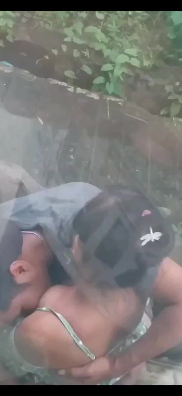 Smooching and sucking gf boobs and tits – captured by hiddencam