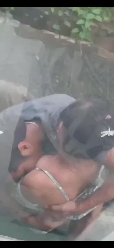 Smooching and sucking gf boobs and tits – captured by hiddencam