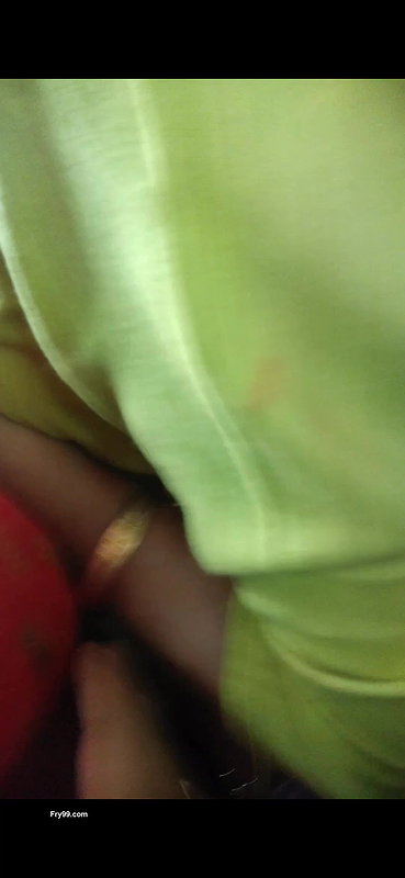 Trying to grope and feel MILF’s boob in public transport