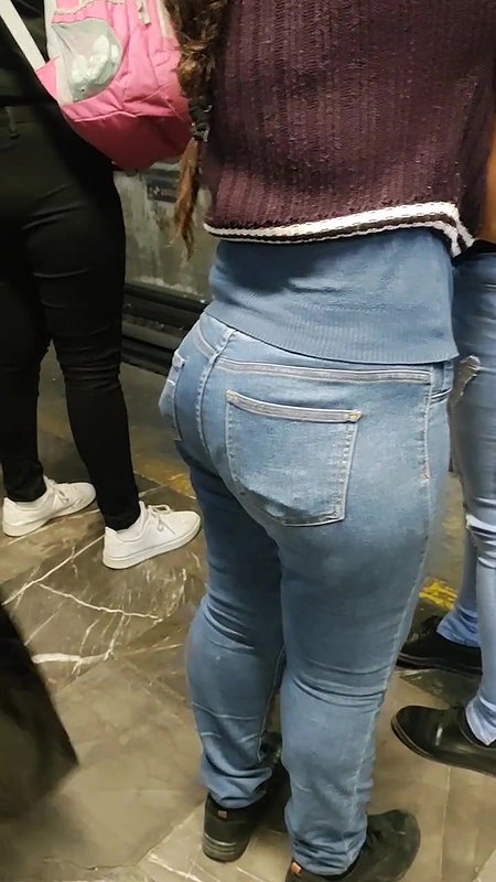 Two fat ass girls waiting for metro