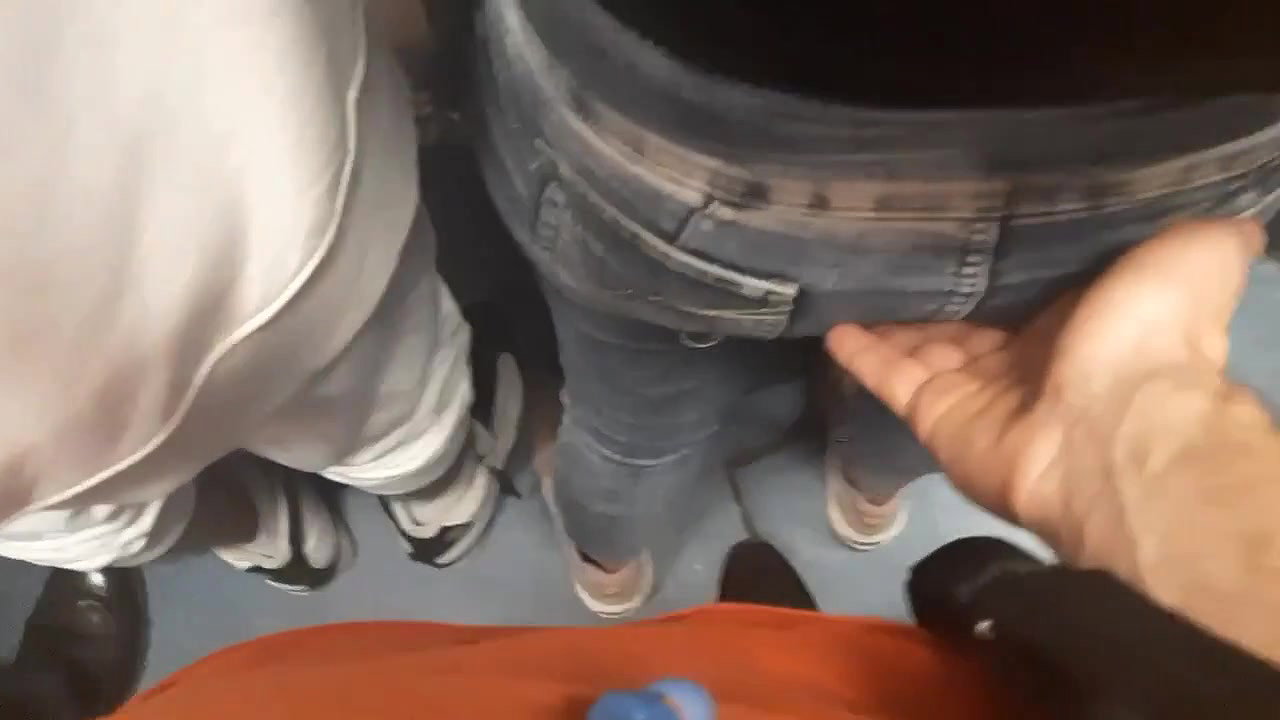 Young babe Ass Groped in metro