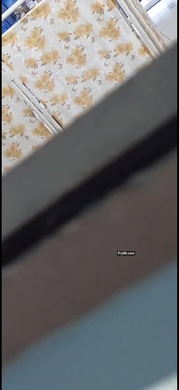 Young babe in thongs caught changing in clinic