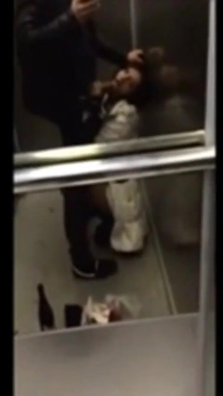 Naughty Girls Sucking Best Friends Dick in Lift