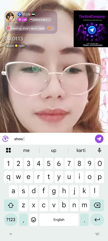 Rosie Dubai based Phillipino Full nude show