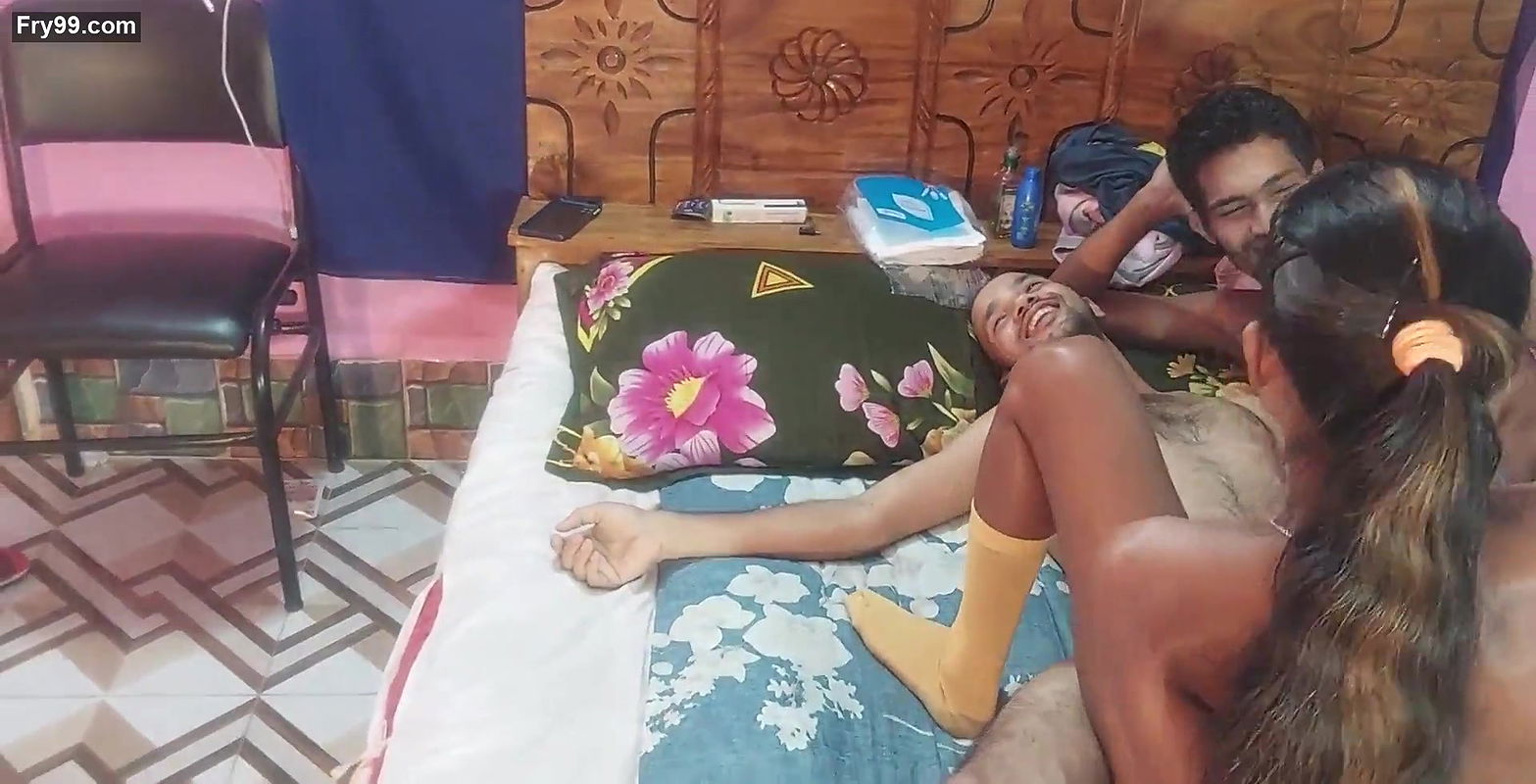 Desi hot tight pussy Sex with college horny teen XXX Big cock 3some