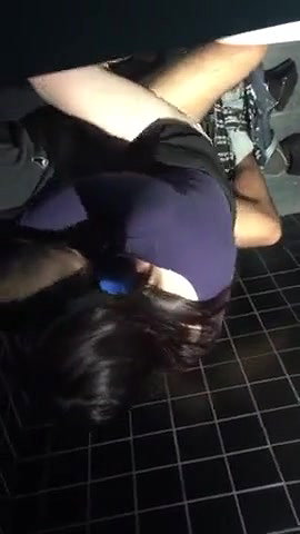 Couple caught fucking in night club bathroom