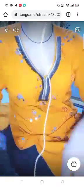 Paki girl showing boobs and pussy on tango premium