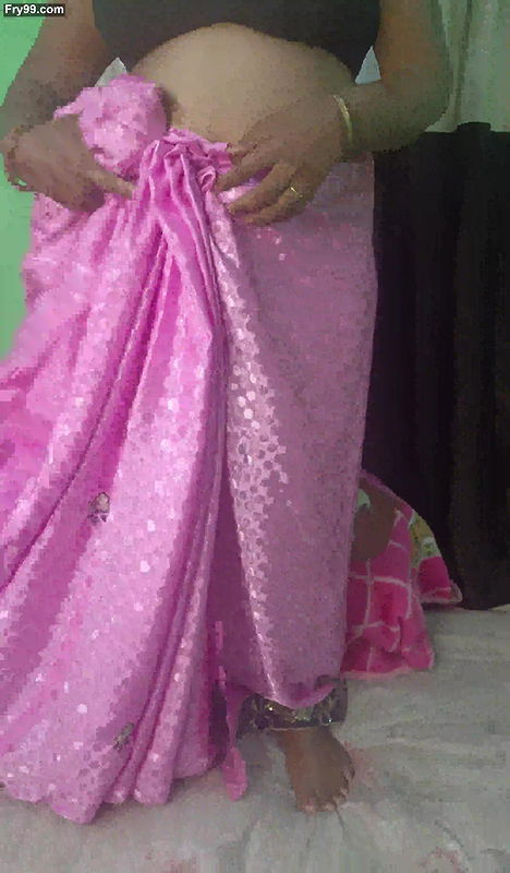 Sruti bhabi in sharee Fully naked and fingering herself on the bed