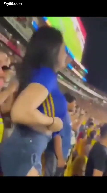 boobs showing in stadium