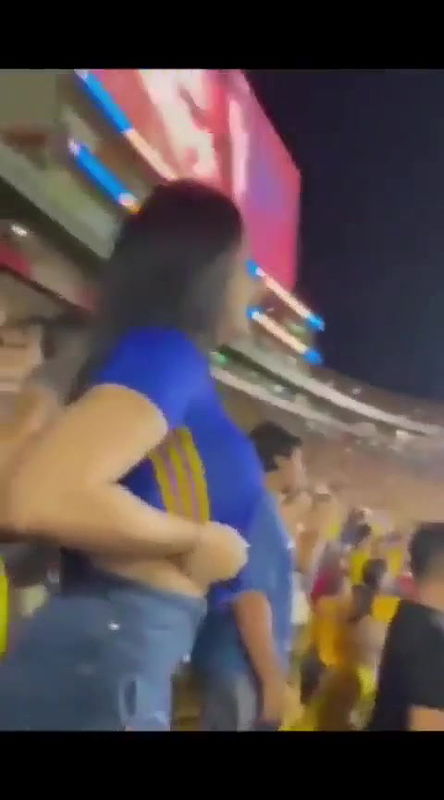 boobs showing in stadium
