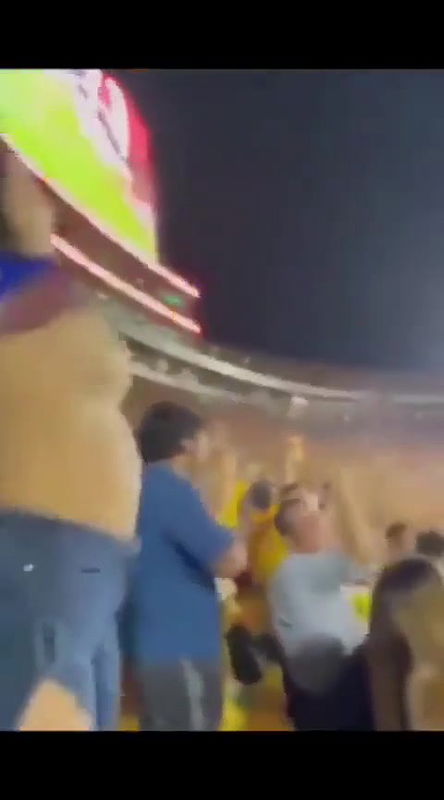 boobs showing in stadium