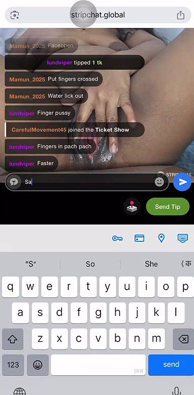 Bristy- (1) Ticket show pussy fingering