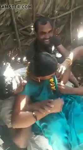 Desi Aunty Nipple Squeeze by Two Guys at Roadside Hut