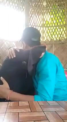 Desi lover outdoor boob kiss