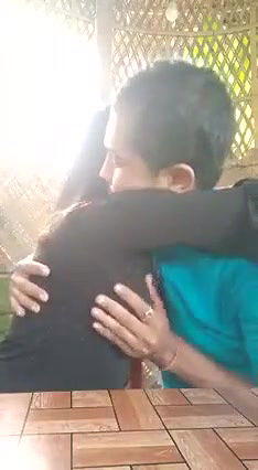 Desi lover outdoor boob kiss