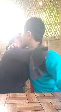 Desi lover outdoor boob kiss
