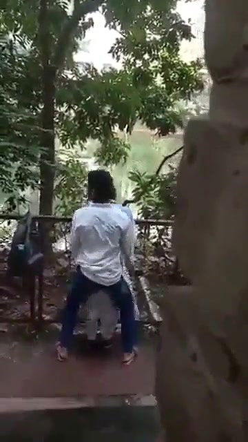 Desi Lovers At Park Outdoor Giving HJ and BJ