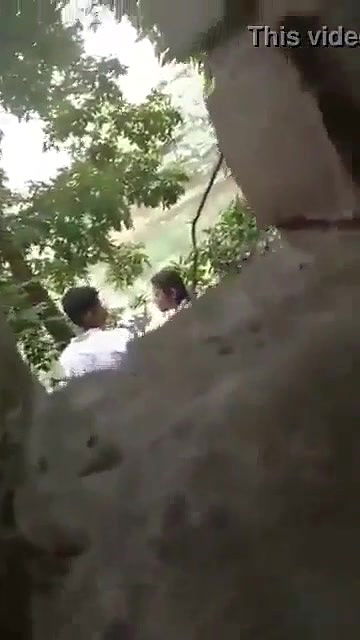 Desi Lovers At Park Outdoor Giving HJ and BJ