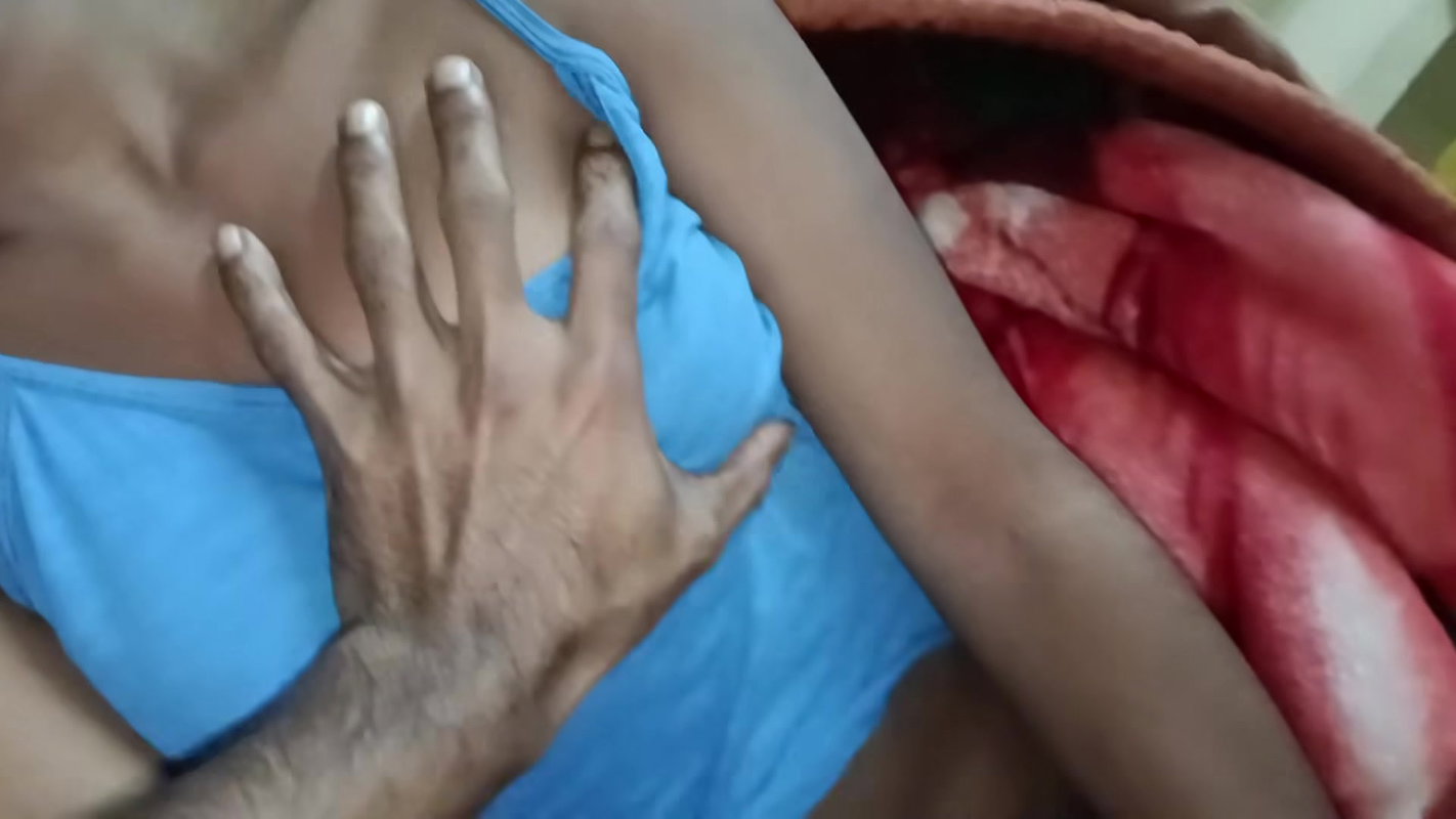 Desi Beauty Big Boobs Reveal Selfie Blue Strap Top Up, Tongue Out Naughty Face