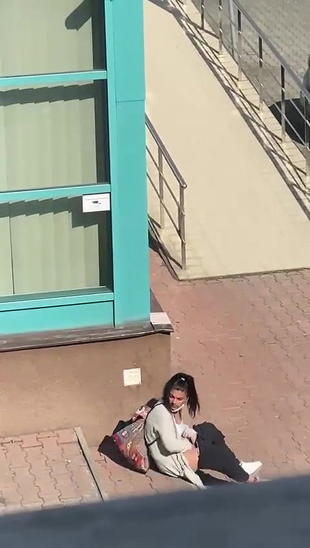 Naughty Young Babe Getting Horny in University & Stated Rubbing her Pussy