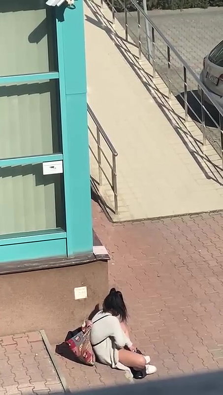 Naughty Young Babe Getting Horny in University & Stated Rubbing her Pussy