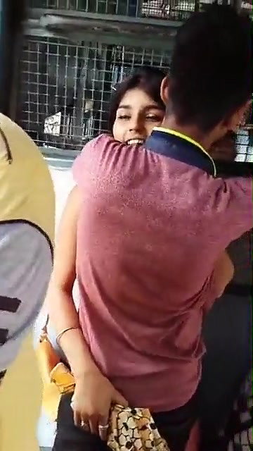 Young Couple Enjoying in Train