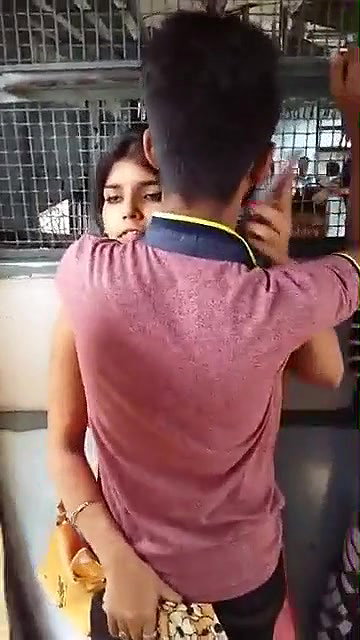 Young Couple Enjoying in Train