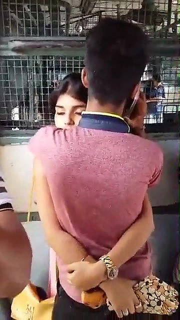 Young Couple Enjoying in Train