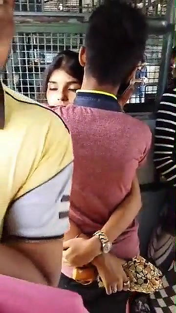 Young Couple Enjoying in Train