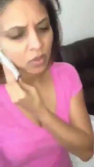 Cheater Bhabhi Sucking Boyfriend Dick & Talking with Husband on Phone