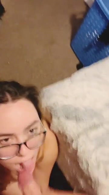 Amazing Babe Gets Cum All Over Her Face