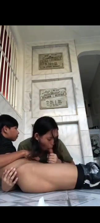 Asian College Couple Amateur BJ