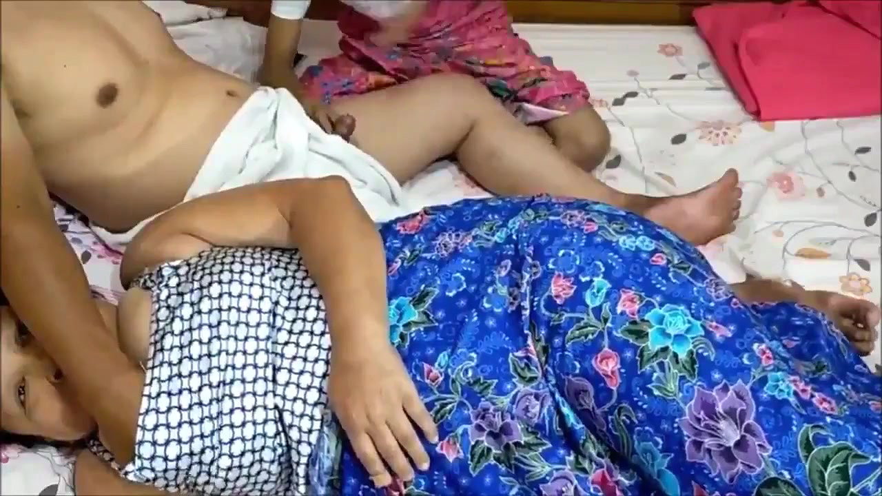 Asian Man Fucking with Wife and Sister In Law Same Time