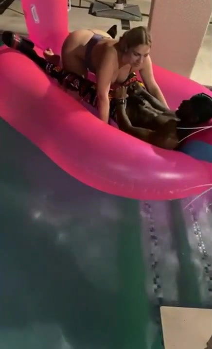 Caught Sucking BBC at a Pool